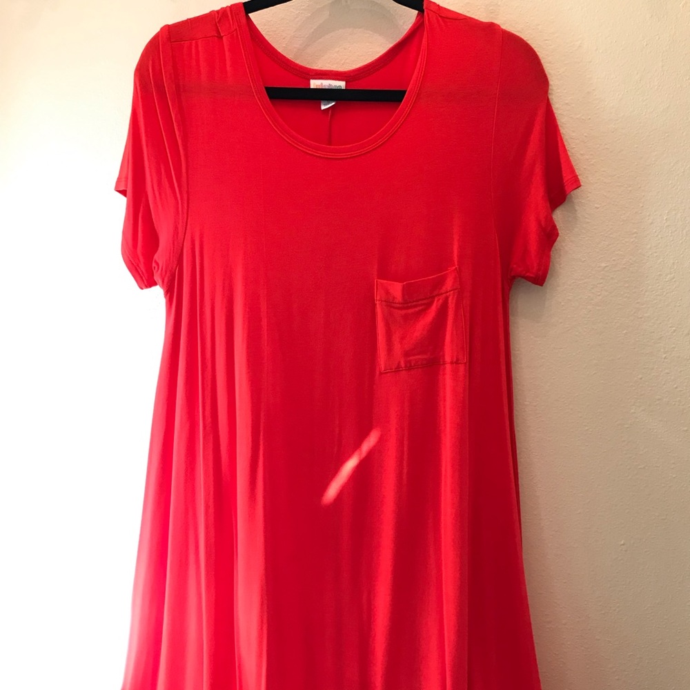 LuLaRoe S Carly solid reddish/orange NWOT